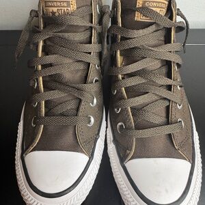 Converse Chuck Taylor All Star Malden Street Mid Dark Brown Canvas Sneakers